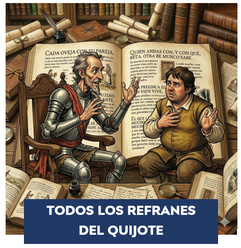 Los refranes del Quijote. Recopilatorio de refranes, sentencias y aforismos