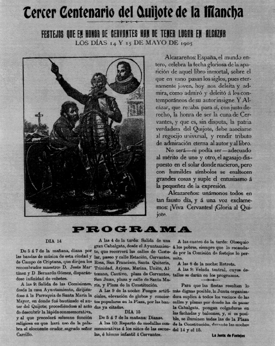 El tercer centenario de la publicación del Quijote (1905)